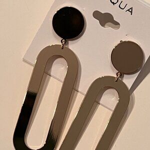 Drop‎ Earrings (Geometric) by Aqua New in Packaging